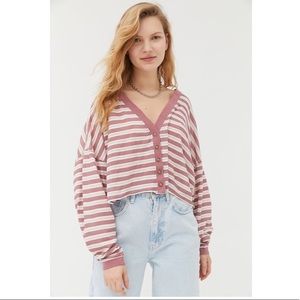 UO Out From Under Corey Dolman Cropped Cardigan